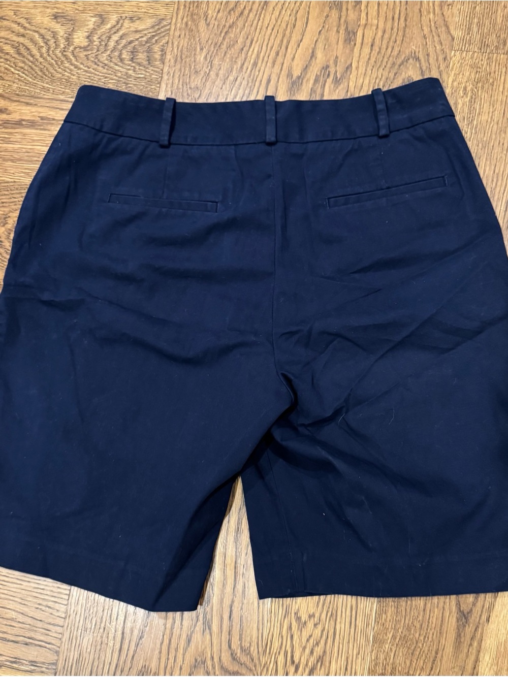 Talbots Navy Women's Bermuda Shorts Size 8 Stretch Flat Front 10” inseam - Picture 9 of 9